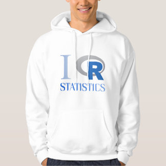 Sweater shirt with hood of I love R Statistics