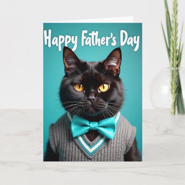 Sweater Vest Fathers Day Card (Front)