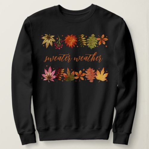 Sweater Weather Autumn Leaves