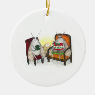 Sweater Weather Ceramic Ornament
