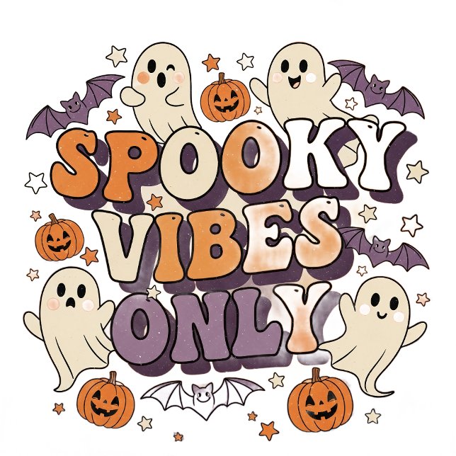 Sweater Weather Club Tee | Cozy Fall Aesthetic (Spooky Vibes Only Shirt | Retro Halloween Tee | Cute Ghost Fall Aesthetic T-Shirt)