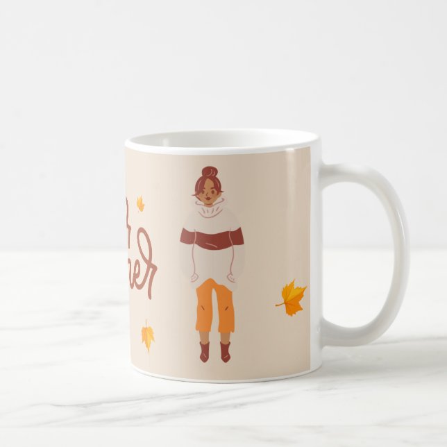 Sweater Weather Cosy Autumn Ladies Mug  (Right)