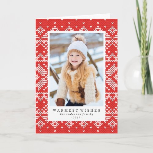 Sweater Weather  Holiday Photo Card