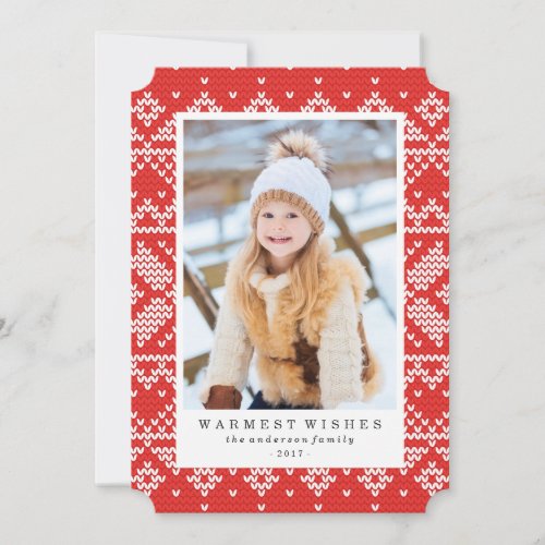 Sweater Weather  Holiday Photo Card