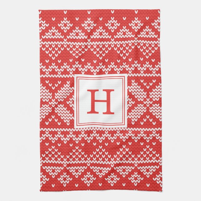 Sweater Weather | Monogram Holiday Towel (Vertical)