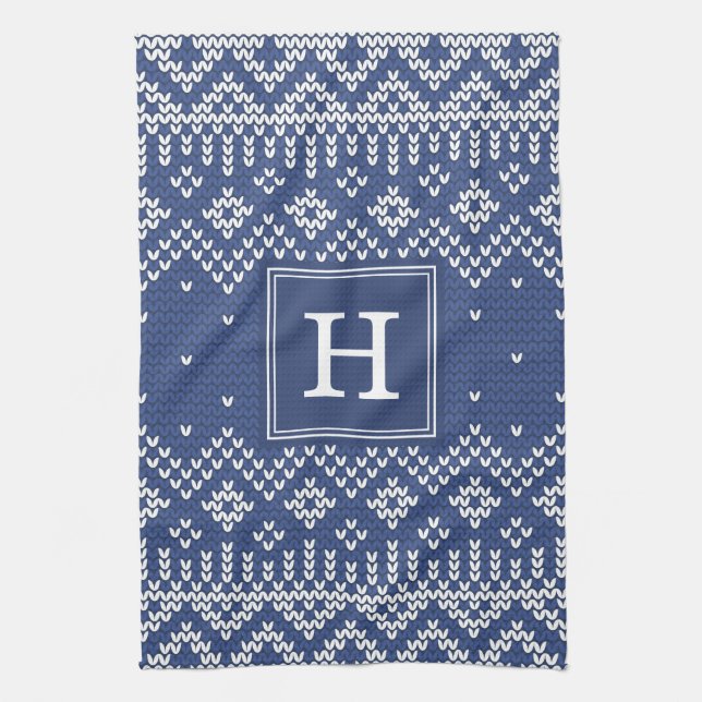 Sweater Weather | Monogram Holiday Towel (Vertical)