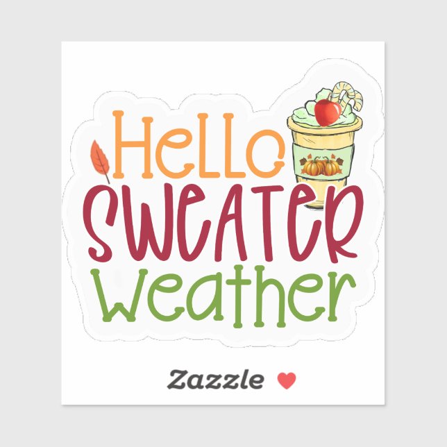 Sweater Weather Sips Sticker (Sheet)