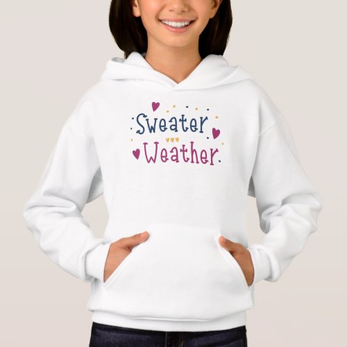Sweater Weather Typography Pink Blue