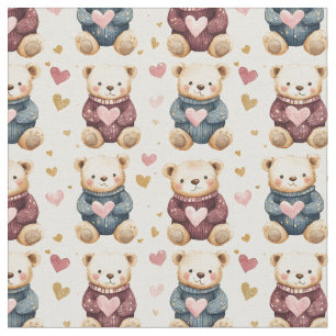 Sweatered Teddy Bears Fabric