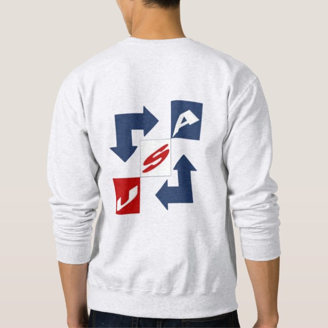 Sweatshirt ash man DESIGN USA (Back)