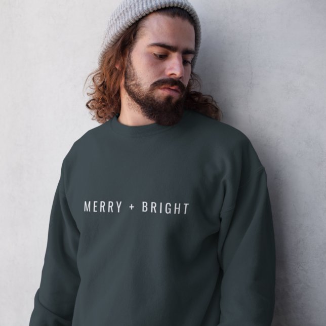 Sweatshirt | Christmas Holiday Apparel Dark Green (Modern festive sweatshirt with minimalist design, perfect for cosy holiday celebrations)