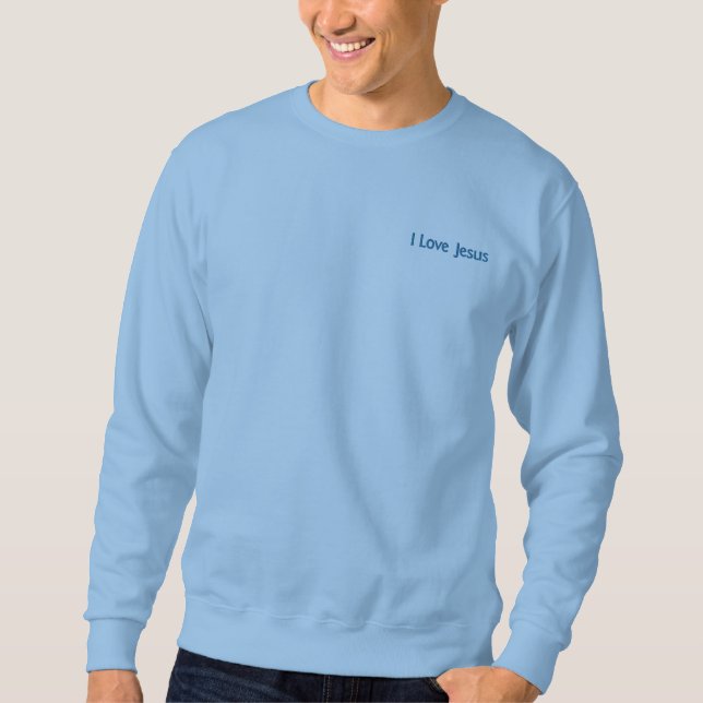 SWEATSHIRT EMBROIDERED MEN'S STYLE DESIGN (Front)