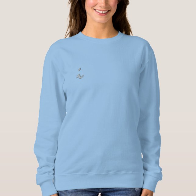 SWEATSHIRT EMBROIDERED WOMEN'S STYLE DESIGN (Front)