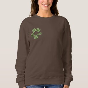 SWEATSHIRT EMBROIDERED WOMEN'S STYLE DESIGN