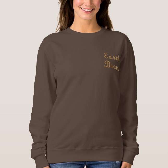 SWEATSHIRT EMBROIDERED WOMEN'S STYLE DESIGN (Front)
