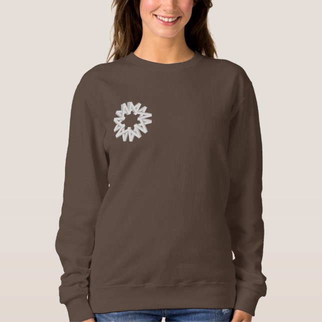 SWEATSHIRT EMBROIDERED WOMEN'S STYLE DESIGN (Front)