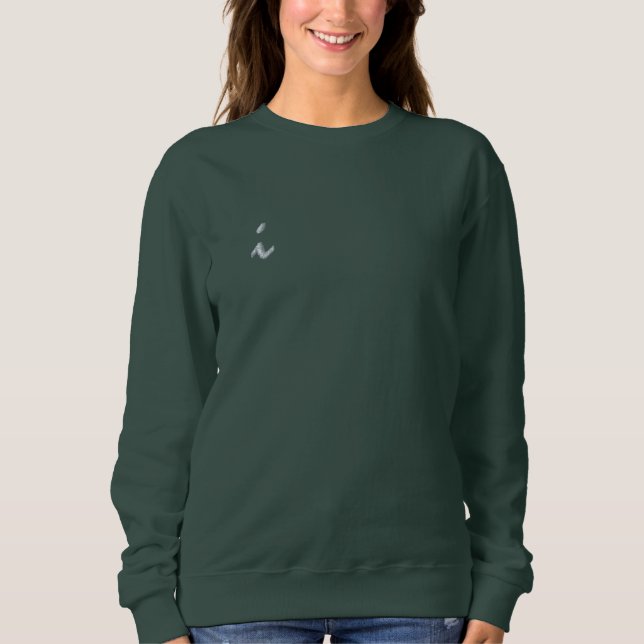 SWEATSHIRT EMBROIDERED WOMEN'S STYLE DESIGN (Front)
