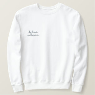 SWEATSHIRT EMBROIDERED WOMEN'S STYLE DESIGN