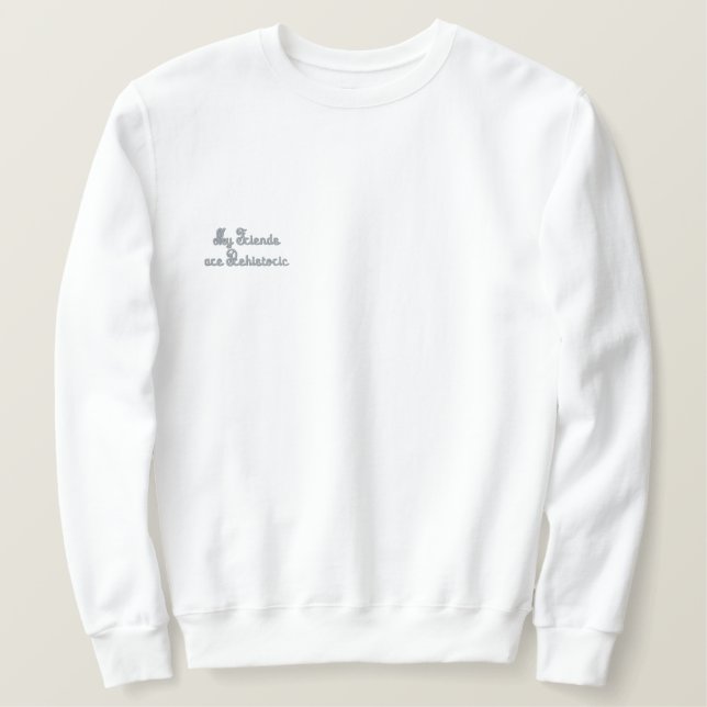 SWEATSHIRT EMBROIDERED WOMEN'S STYLE DESIGN (Design Front)