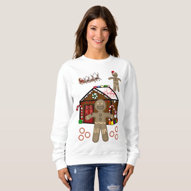 Sweatshirt Gingerbread Man (Front Full)