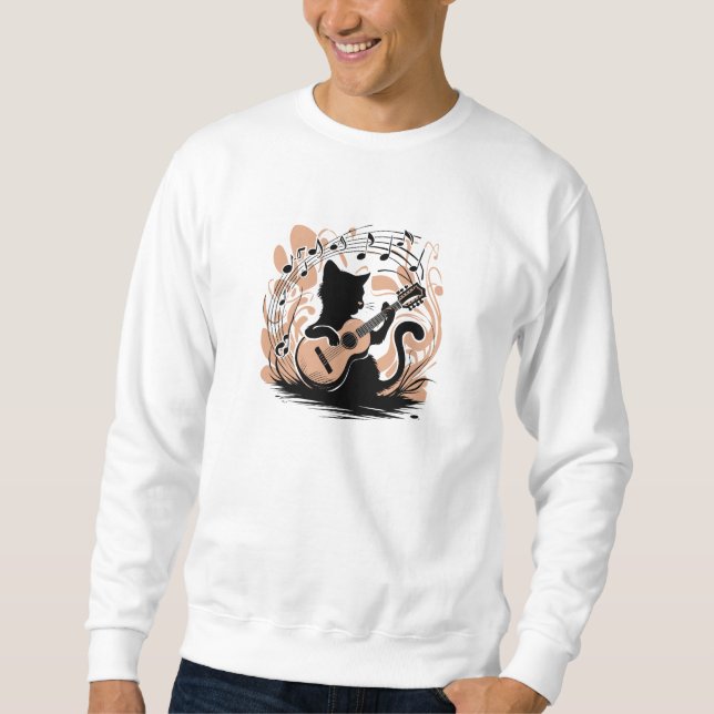 Sweatshirt, Hoodie - Black Cat (Front)