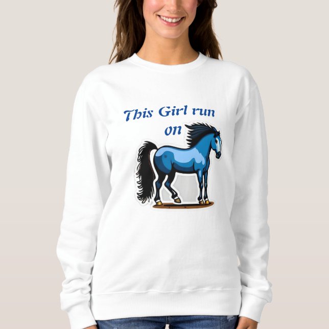 sweatshirt horses lover Showcase your love horse (Front)