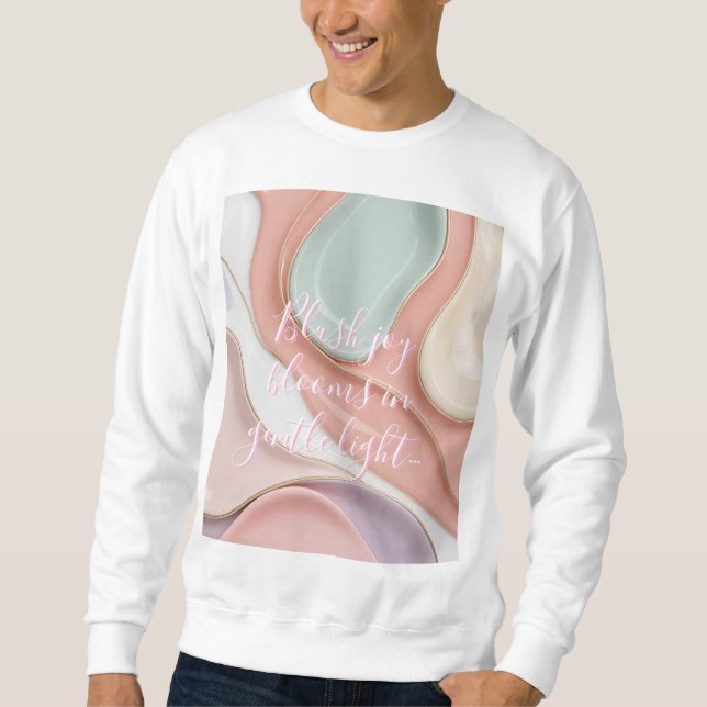 Sweatshirt in stylish abstract graphic (Front)