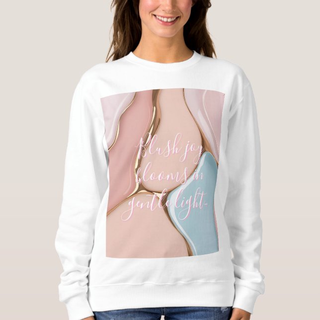 Sweatshirt in stylish abstract graphic (Front)
