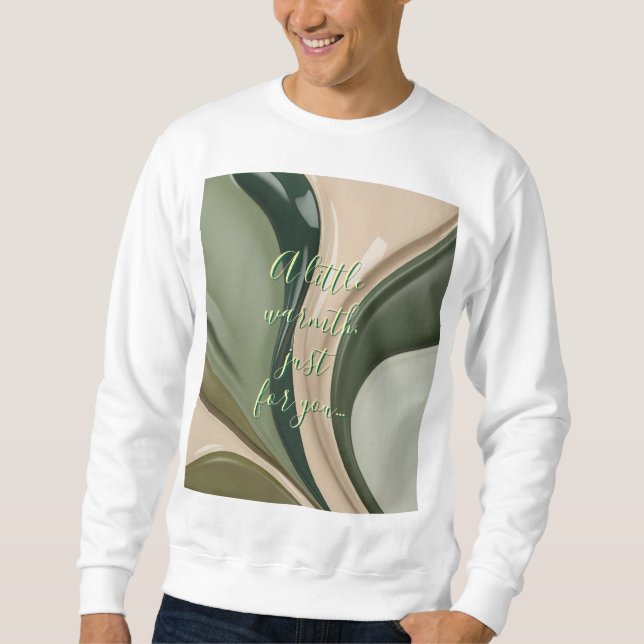 Sweatshirt in stylish abstract graphic (Front)