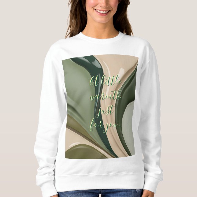 Sweatshirt in stylish abstract graphic (Front)
