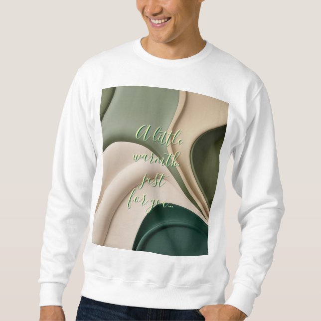 Sweatshirt in stylish abstract graphic (Front)