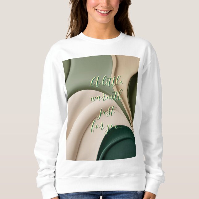 Sweatshirt in stylish abstract graphic (Front)