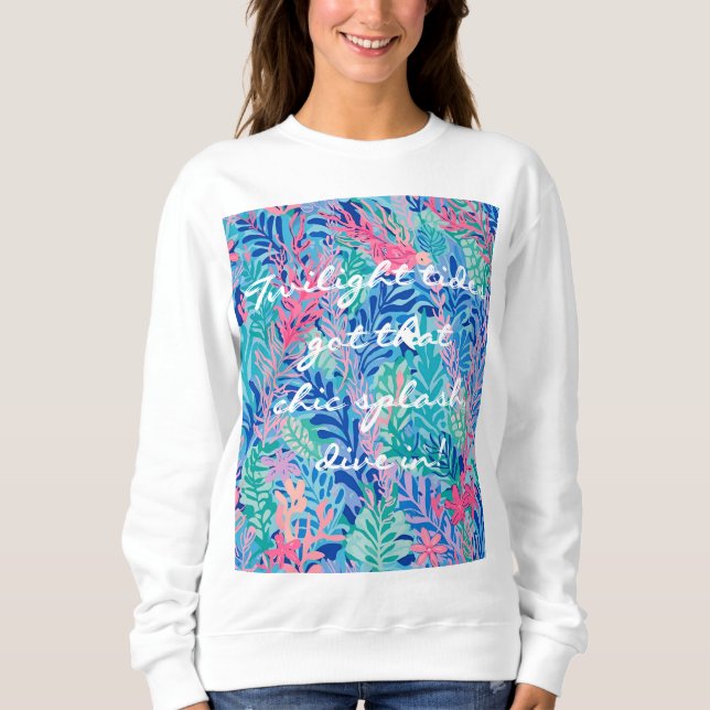 Sweatshirt in stylish graphic (Front)