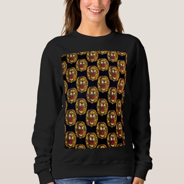 Sweatshirt - Lion's head (Isi-Agu collection) (Front)