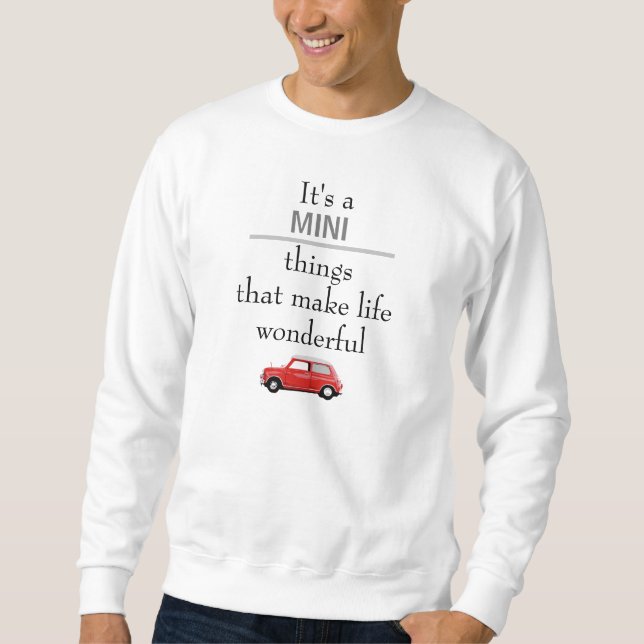Sweatshirt Mini Cooper Rot Mini things (Front)