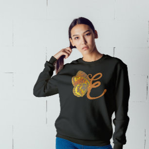 Sweatshirt t-shirt butterfly initial