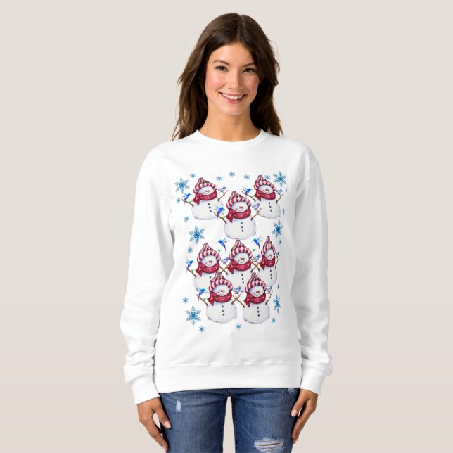 Sweatshirt Vintage Santa's Snowman   (Front Full)