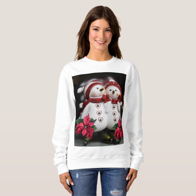 Sweatshirt Vintage Santa's Snowman   (Front Full)