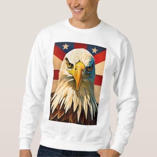 Sweatshirts Featuring Striking Bald Eagle Designs