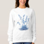 Sweatshirts with a blue flower