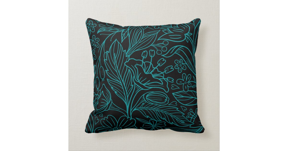 sweaty leaves throw pillow