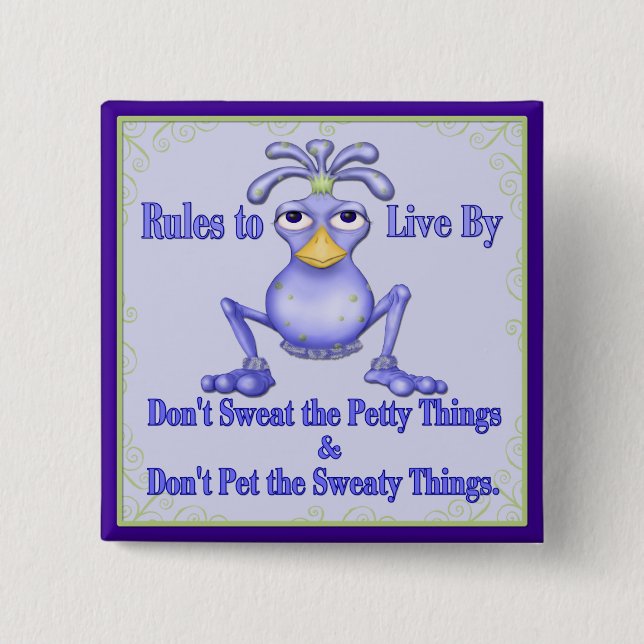 Sweaty Things Button (Front)