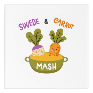 Swede and Carrot mash Acrylic Print