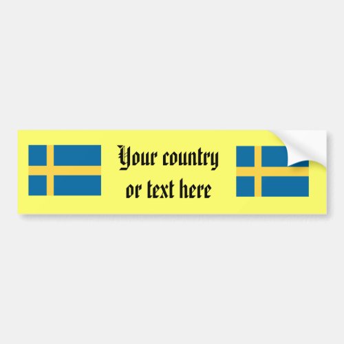 Sweden 2 bumper sticker