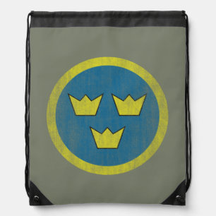 Sweden Air Force three crowns backpack
