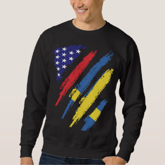 Sweden American Grown Flag USA Patriot Heritage Mo Sweatshirt