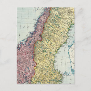 Sweden and Norway 5 Postcard