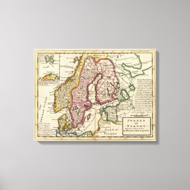Sweden and Norway 7 Canvas Print (Front)