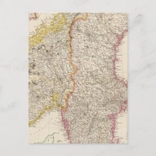 Sweden and Norway 7 Postcard