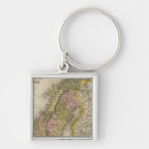 Sweden and Norway Keychain